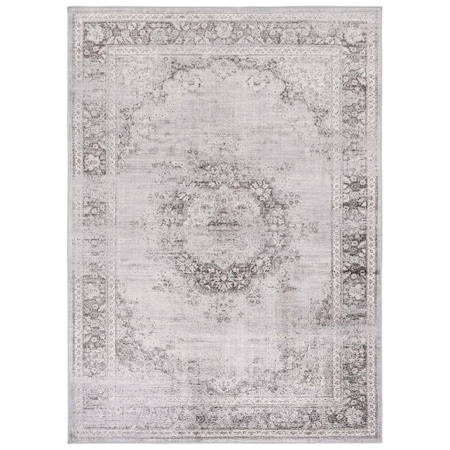 Safavieh 3 x 5 ft. Atlas Transitional Power Loomed Rectangle Area Rug, Charcoal & Grey ATL966F-3